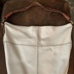 Cute White Leather Shoulder Bag